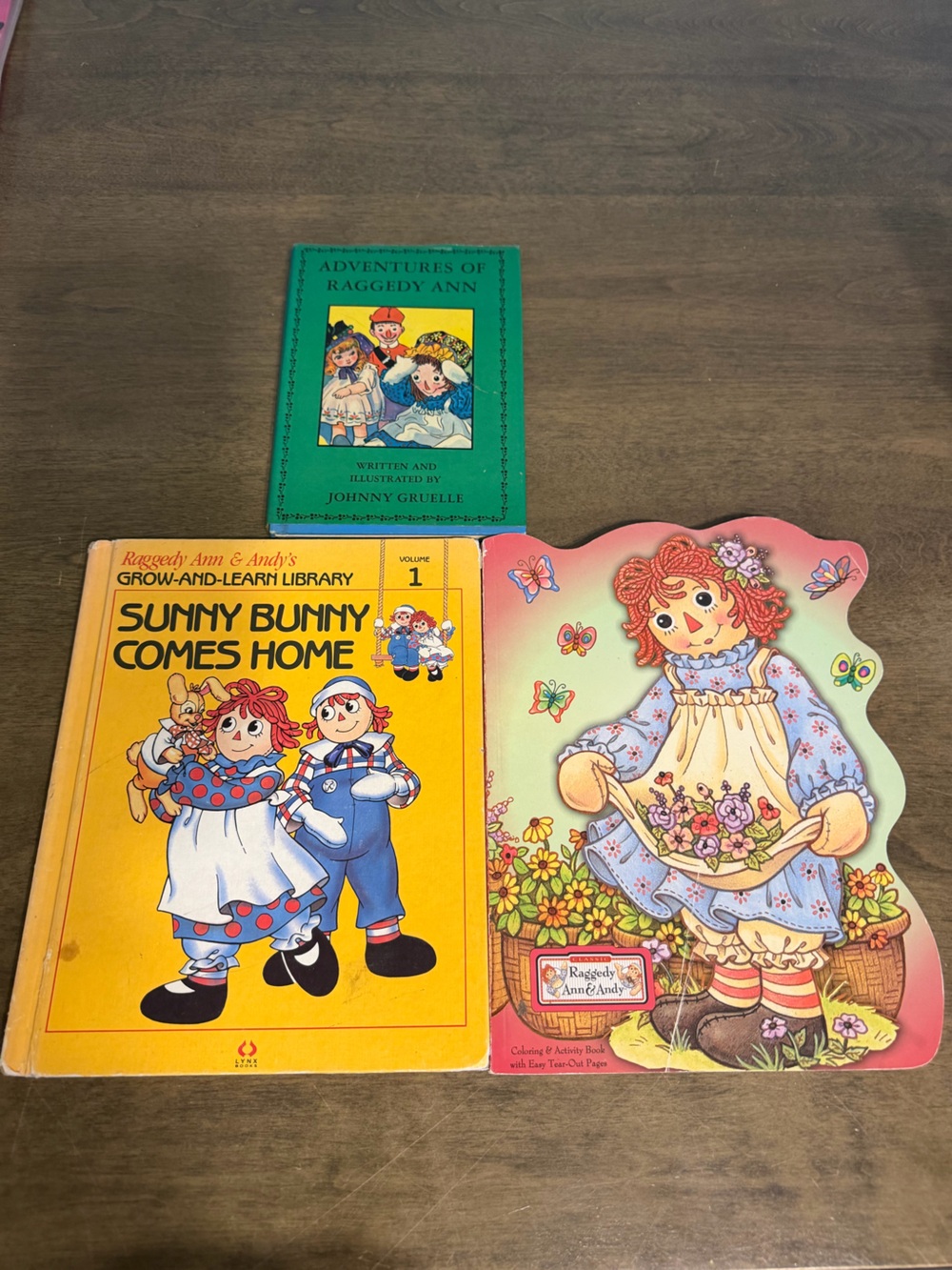 Set Of 3 Raggedy Ann &Andy Book Lot